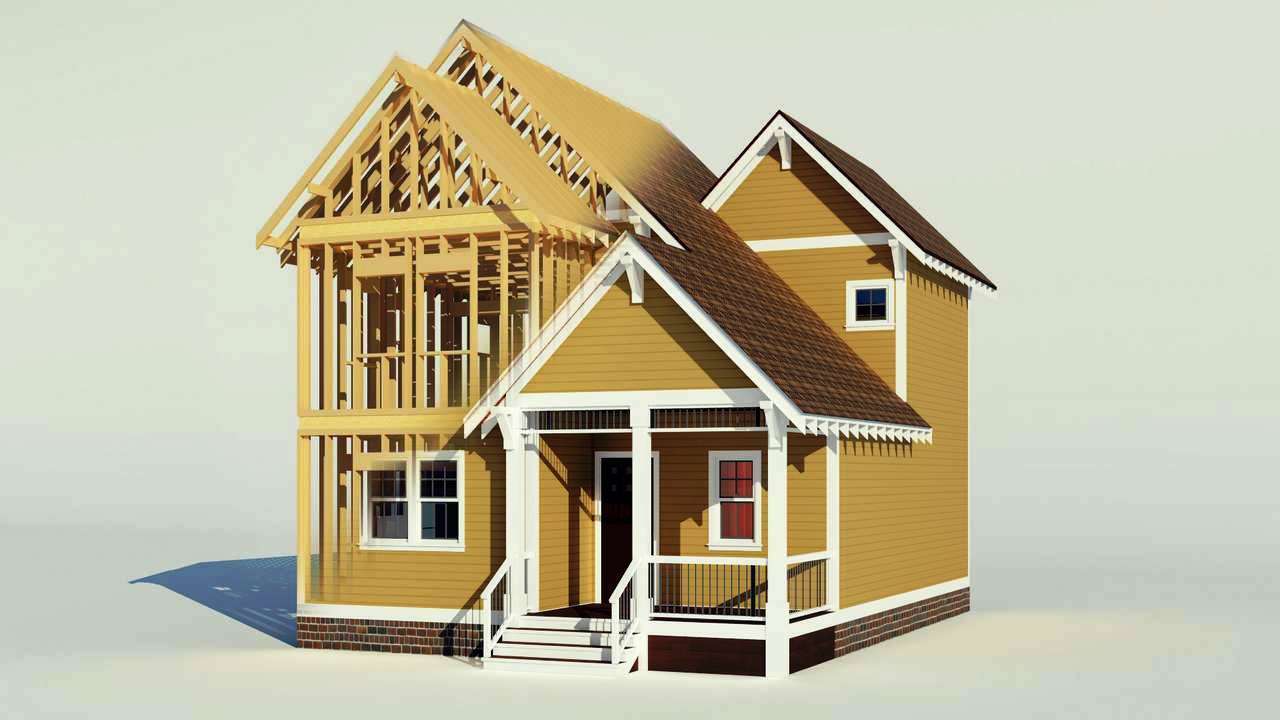 Каркасы домов под крышу - Каркасный дом под ключ